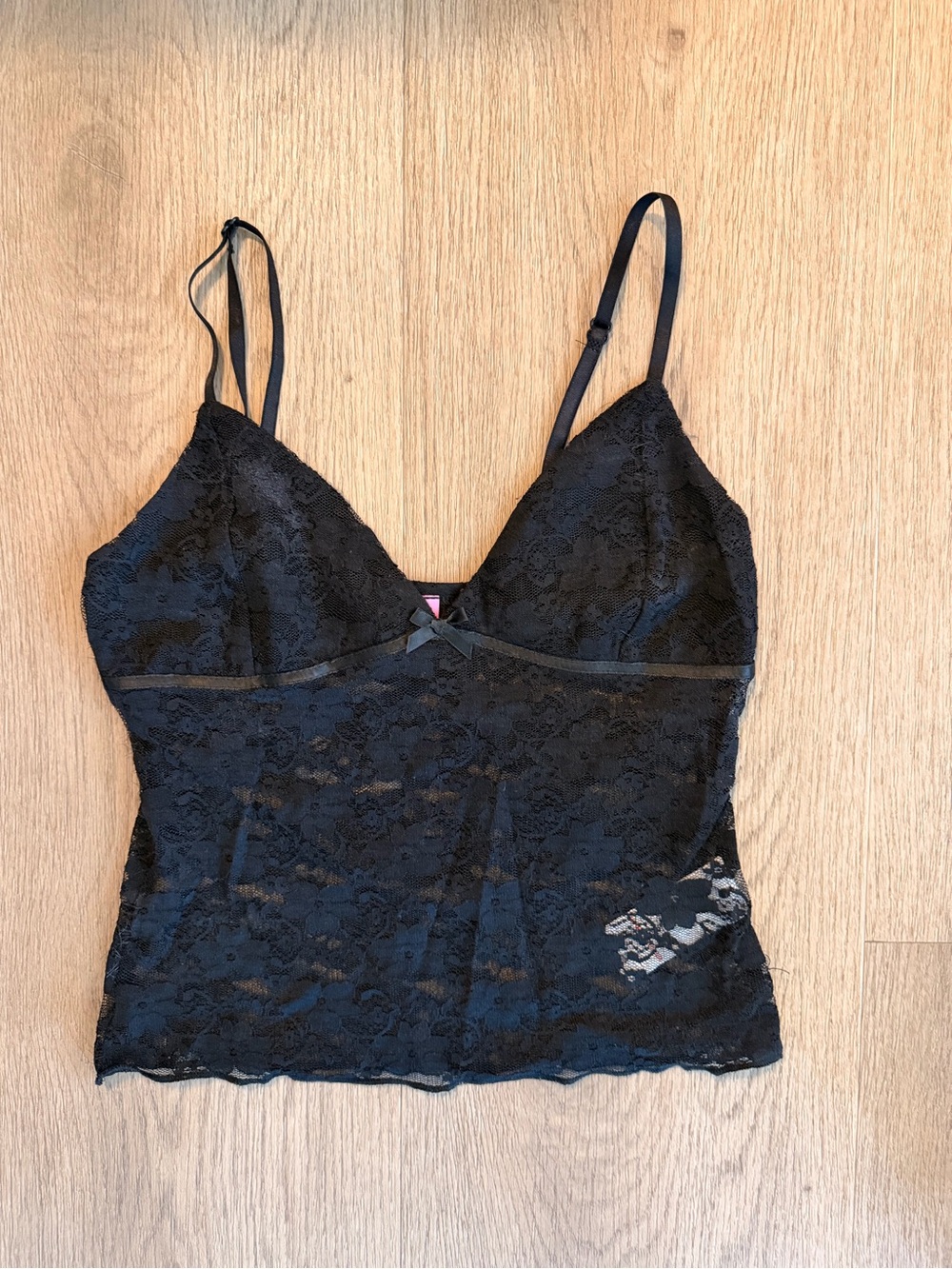 Edikted Black Lace Cami Chemise Top